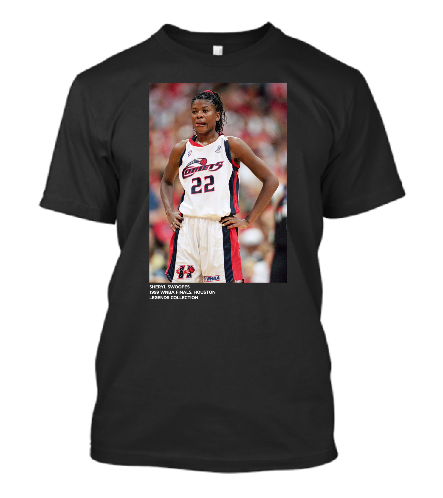 Sheryl Swoopes 1999 WNBA Finals Houston Comets Legends Collection T-Shirt