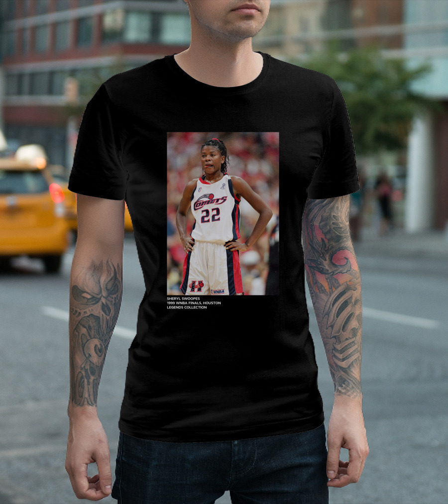 Sheryl Swoopes 1999 WNBA Finals Houston Comets Legends Collection T-Shirt