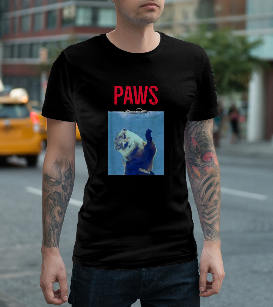 PAWS Funny Otter Jaws T-Shirt