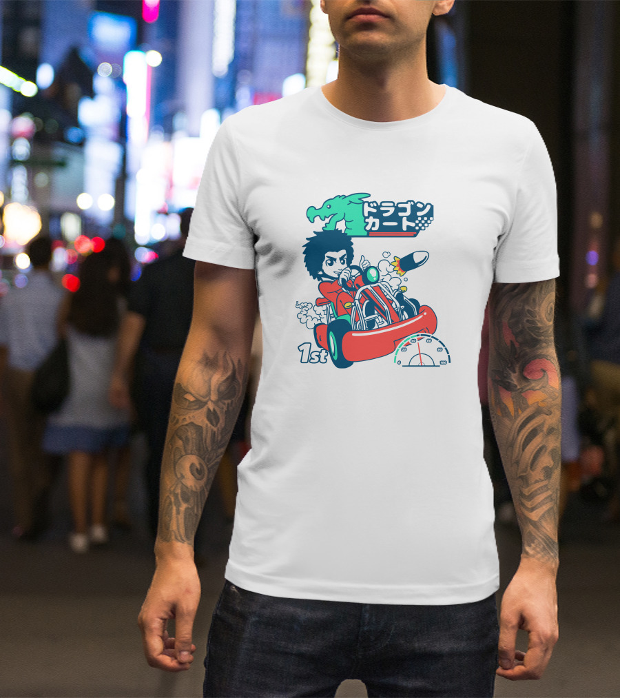 1st Place Racing With Rocket Power And Speedometer T-Shirt