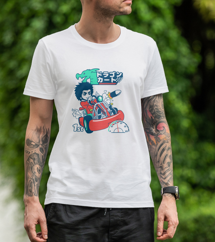 1st Place Racing With Rocket Power And Speedometer T-Shirt
