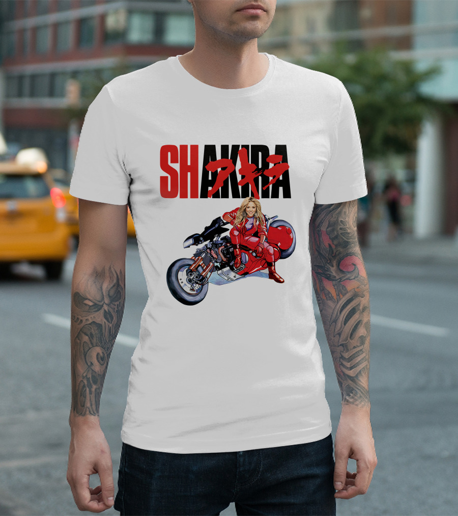 Shakira Akira Motorcycle Red Jacket T-Shirt