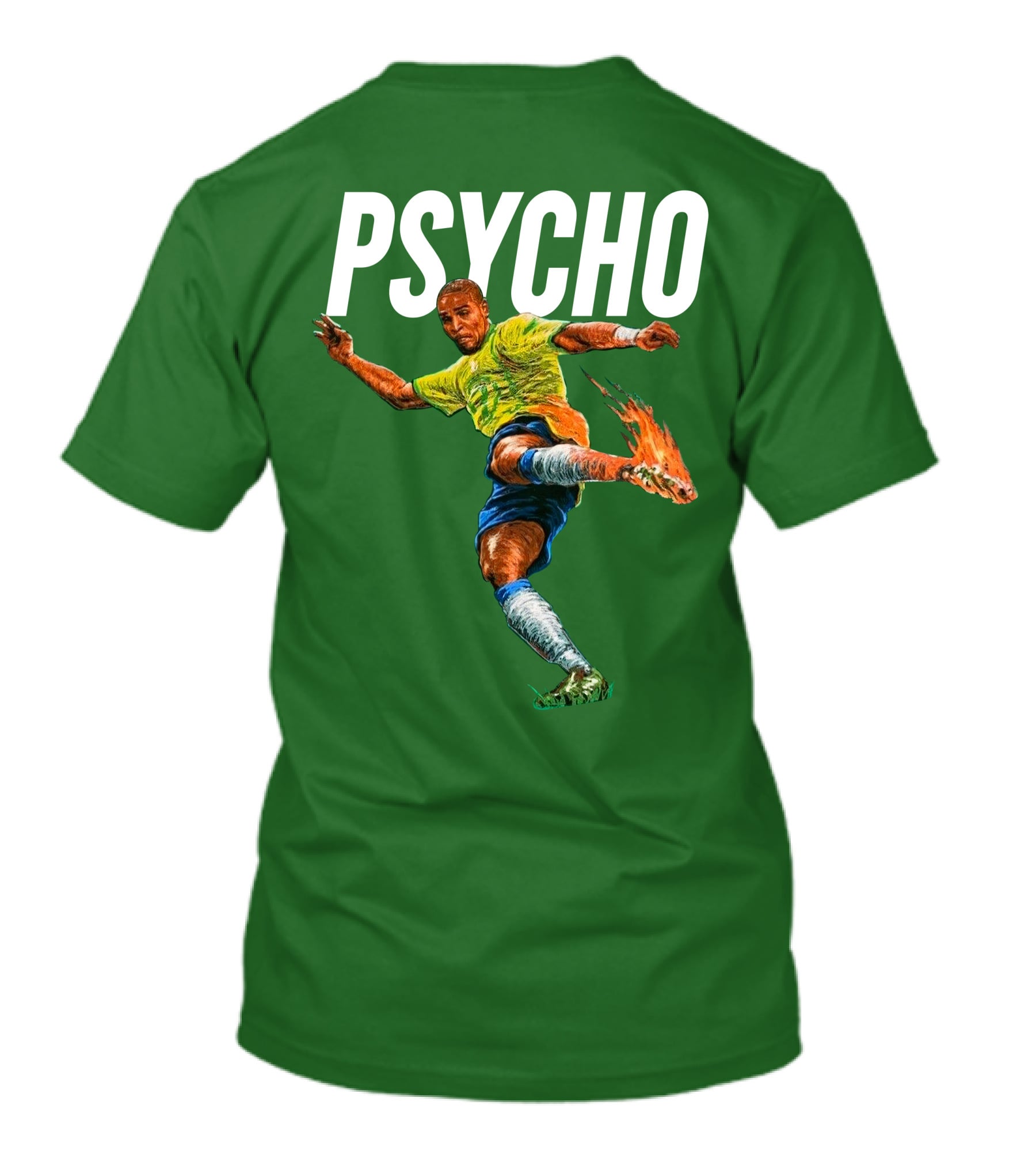 Adriano Psycho Soccer Kick With Flaming Shoe T-Shirt