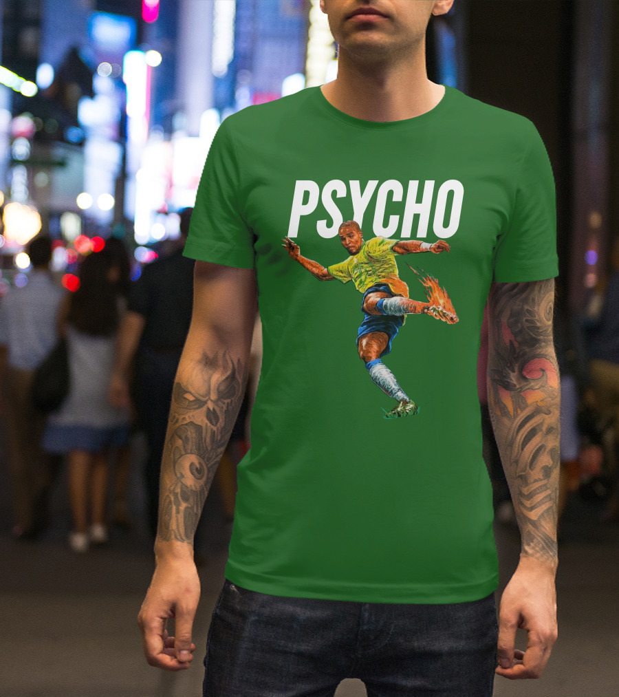 Adriano Psycho Soccer Kick With Flaming Shoe T-Shirt