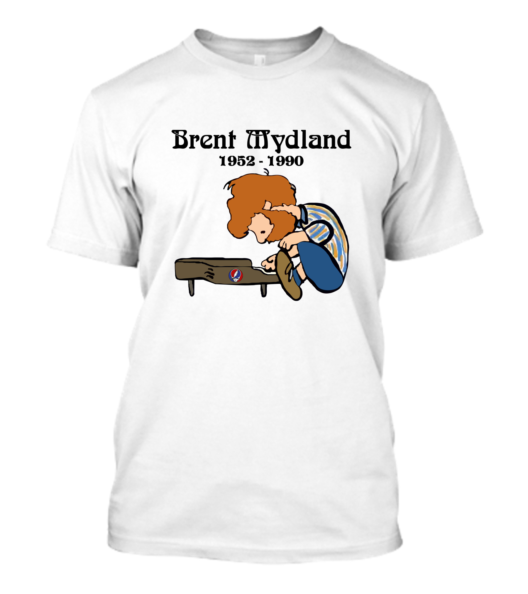 Peanuts X Grateful Dead Brent Mydland 1952 1990 T-Shirt