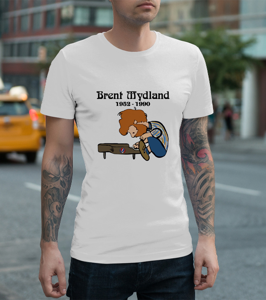 Peanuts X Grateful Dead Brent Mydland 1952 1990 T-Shirt