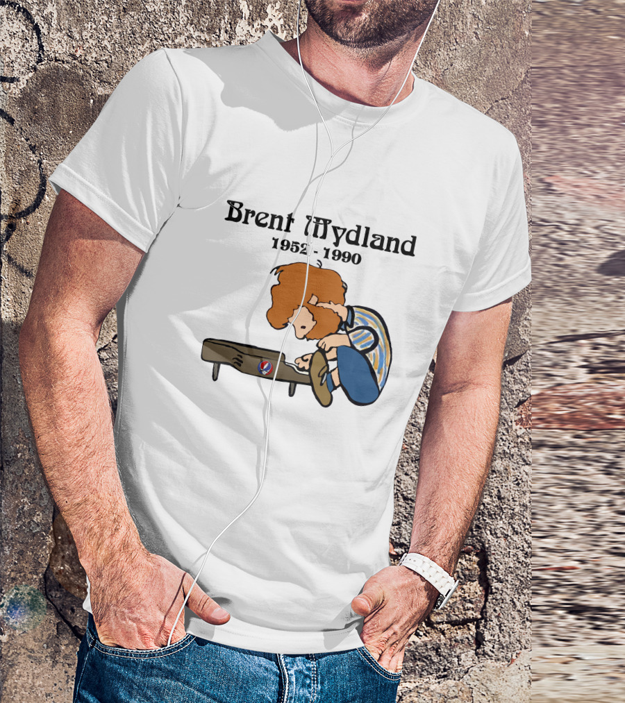 Peanuts X Grateful Dead Brent Mydland 1952 1990 T-Shirt
