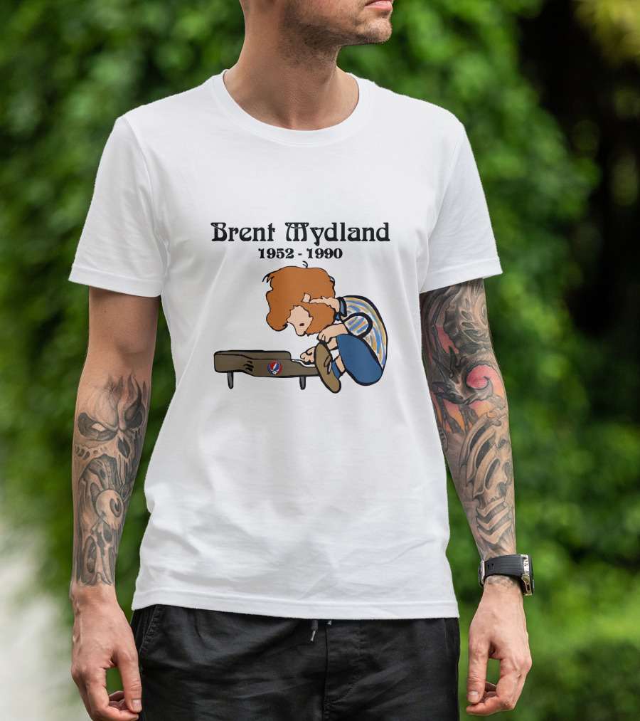 Peanuts X Grateful Dead Brent Mydland 1952 1990 T-Shirt
