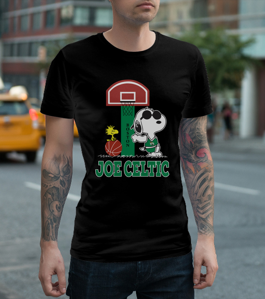 Snoopy Joe Celtic Boston Basketball Fan T-Shirt