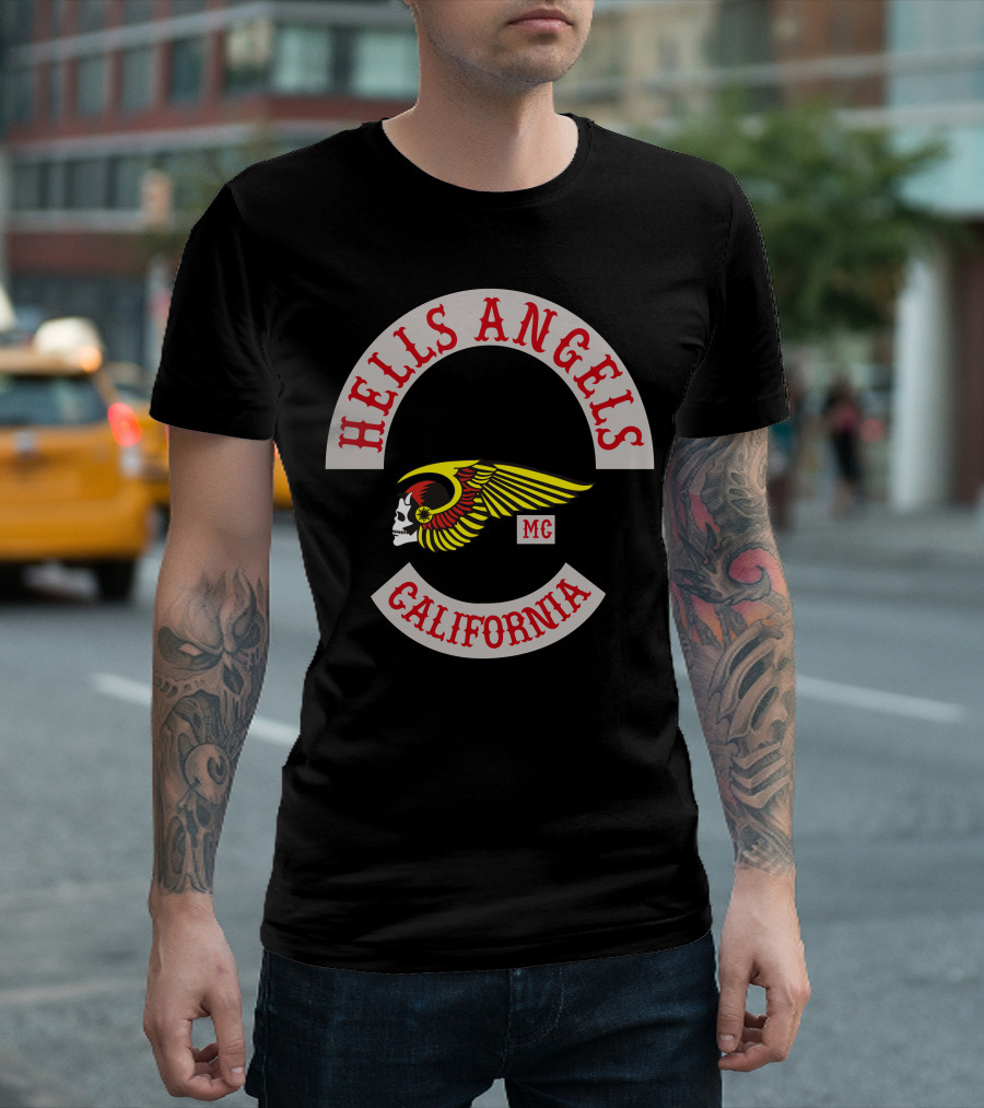 Hells Angels MC California Skull Wing T-Shirt