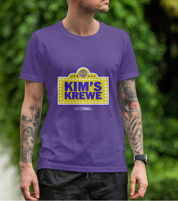 LSU Tigers Women's Basketball Kim's Krewe Featuring Iconic Tiger T-Shirt