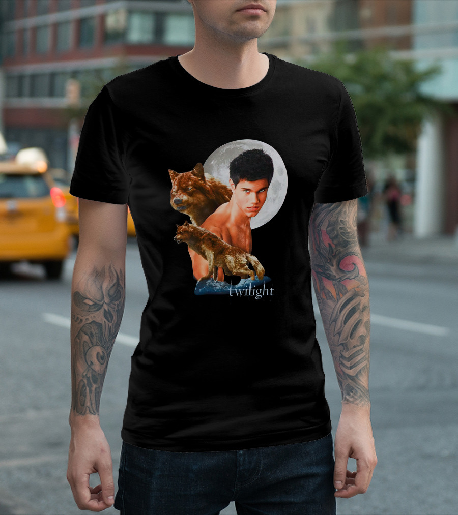 Twilight Jacob Wolf Full Moon Phase T-Shirt