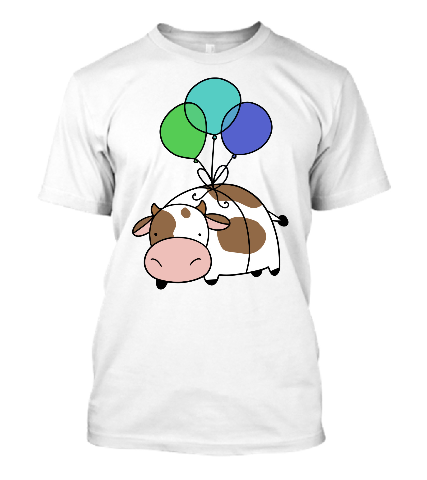 Cow Balloon Flying Adventure T-Shirt