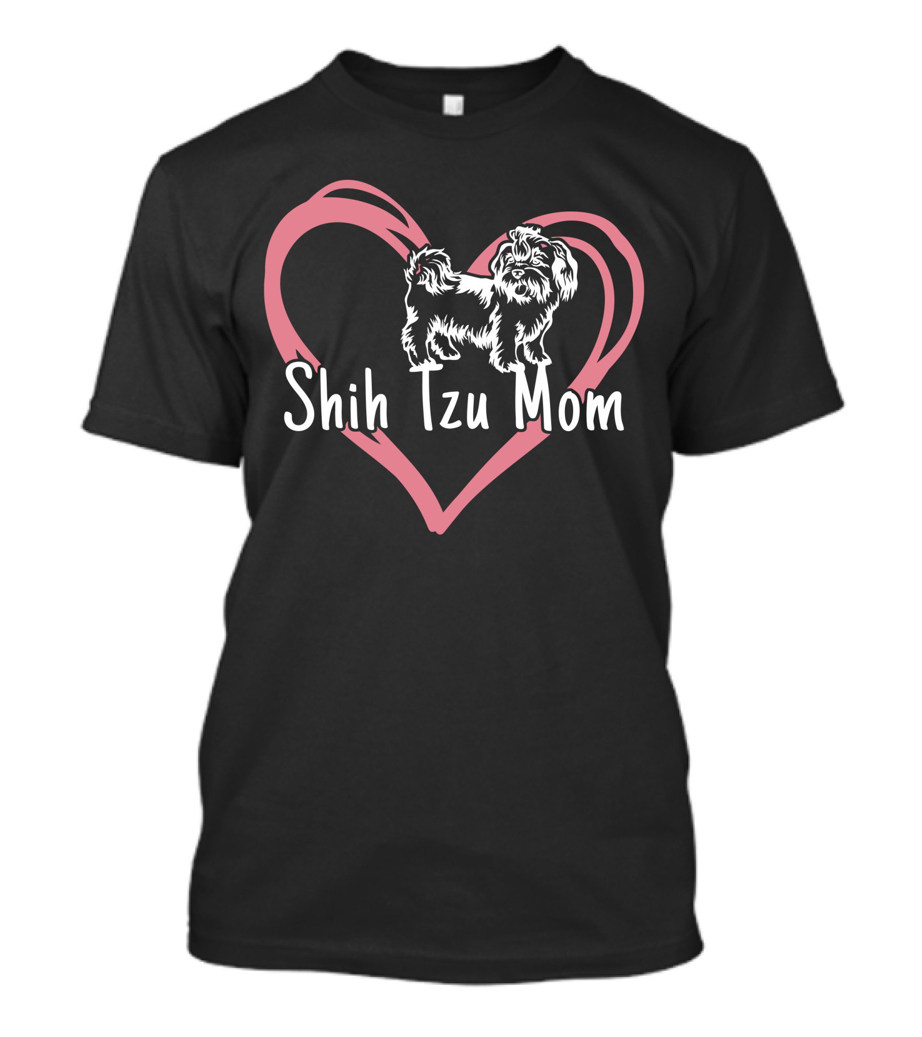 Shih Tzu Mom Heart T-Shirt