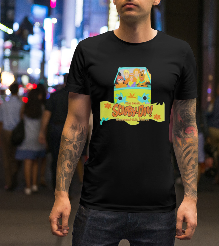 The Most Scooby Doo Obsessed U S States With Mystery Machine And Characters T-Shirt