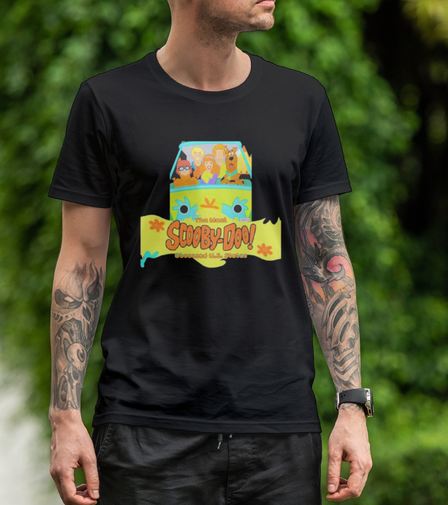 The Most Scooby Doo Obsessed U S States With Mystery Machine And Characters T-Shirt