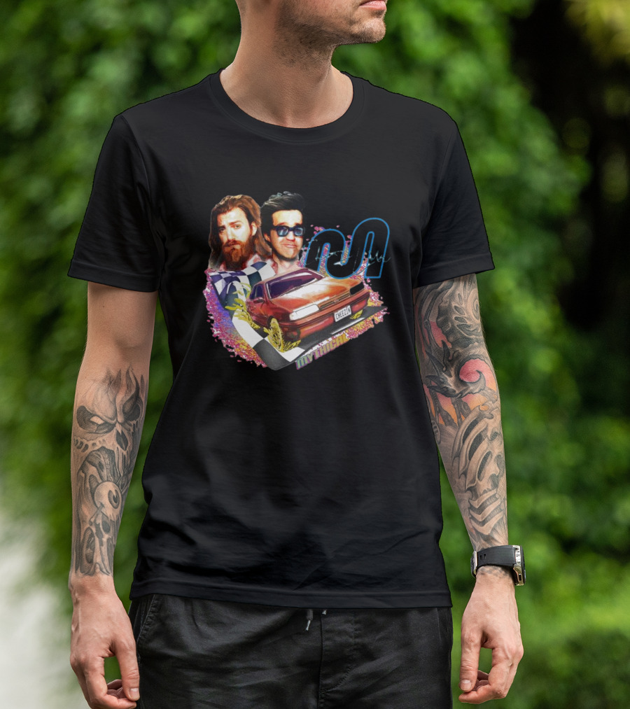 Rhett And Link Mythical Cheese Wheel Racing Cheetz Signature T-Shirt