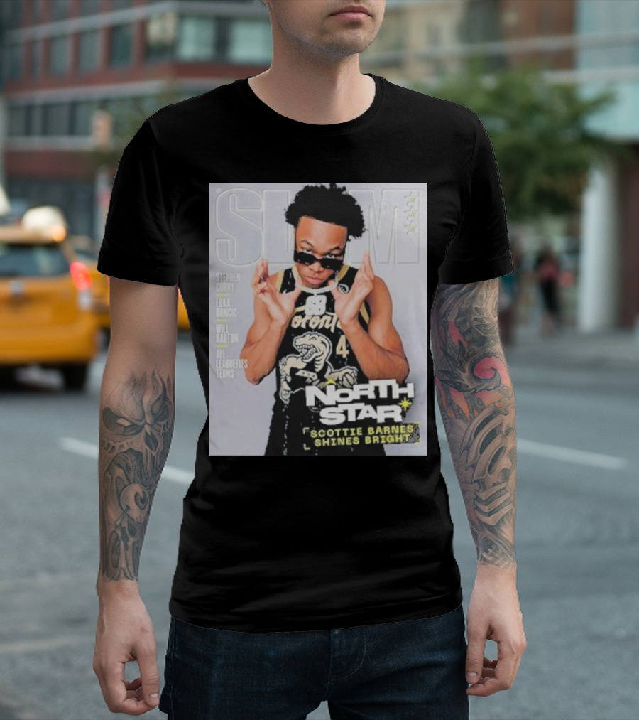 SLAM Cover North Star Toronto Raptors Scottie Barnes Shines Bright T-Shirt