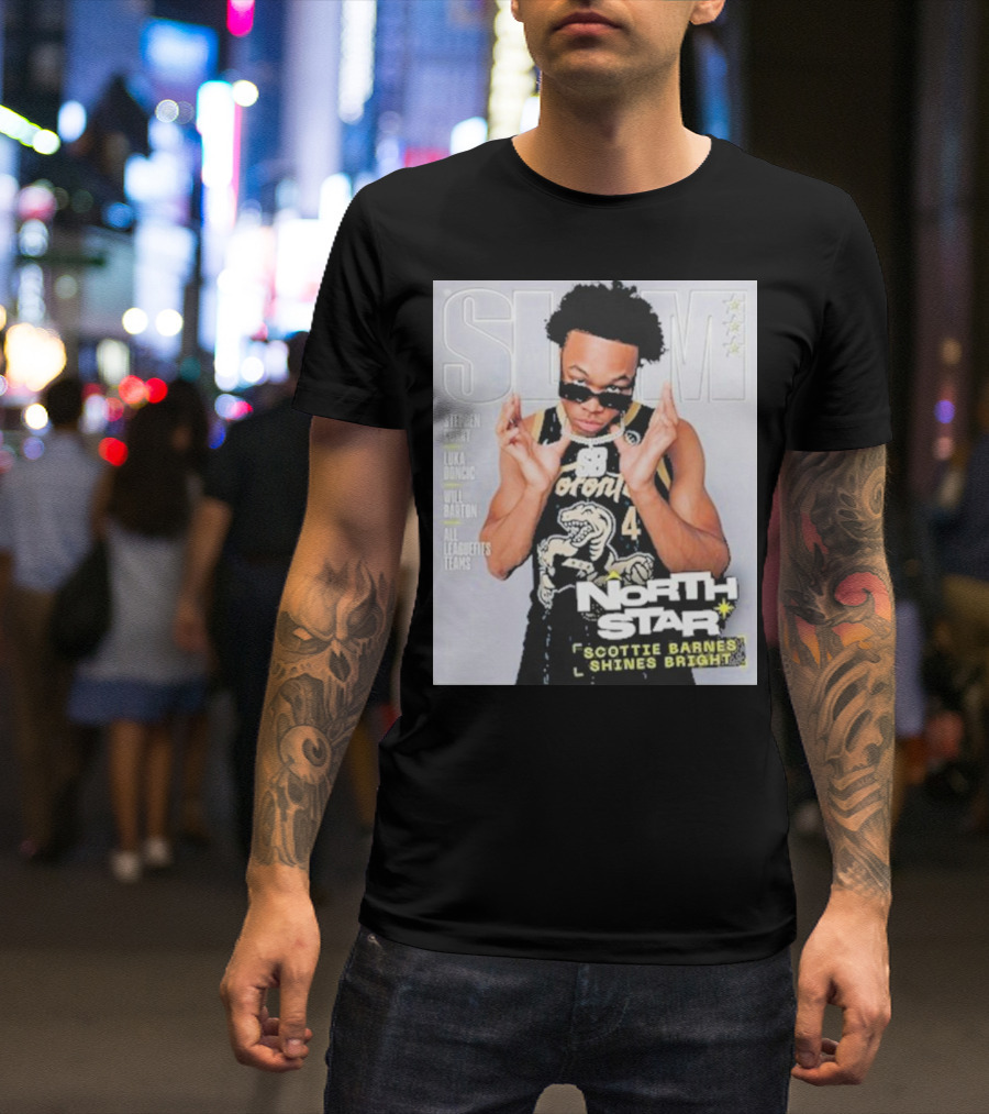 SLAM Cover North Star Toronto Raptors Scottie Barnes Shines Bright T-Shirt