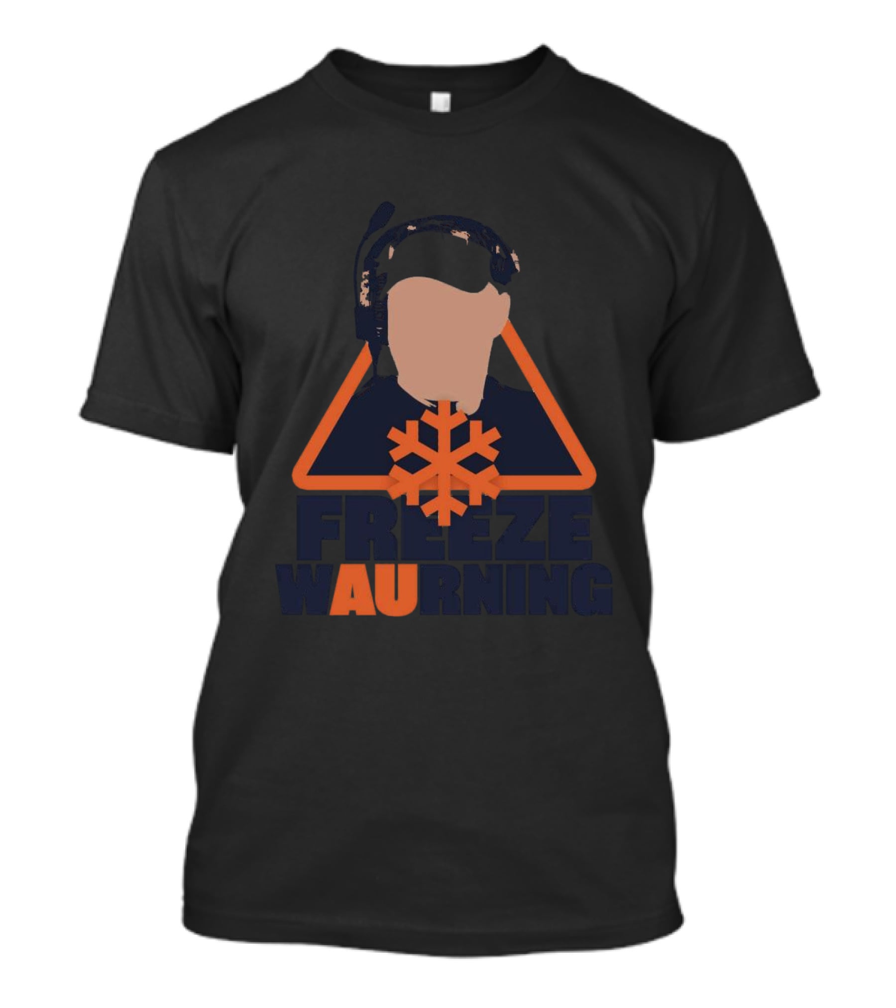 Freeze Warning Auburn Snowflake Iconic T-Shirt