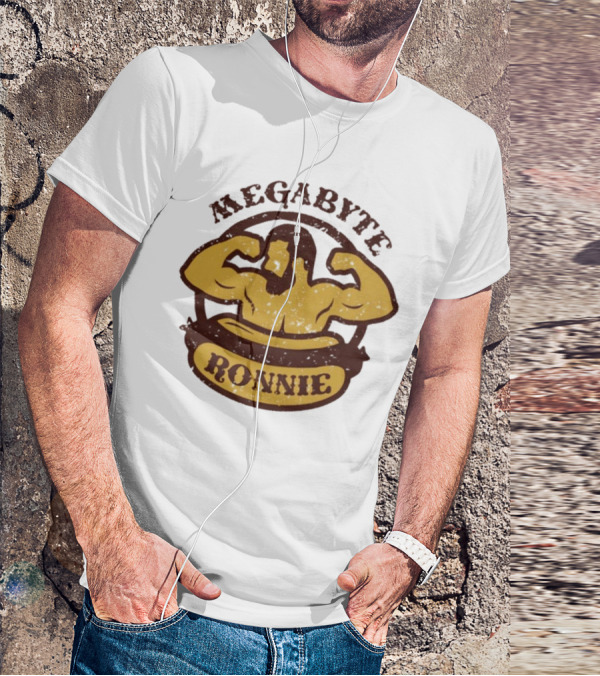 Megabyte Ronnie Flexing Muscles T-Shirt