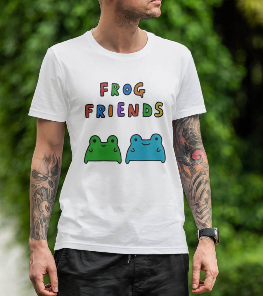 Frog Friends Comic Colorful Frogs T-Shirt