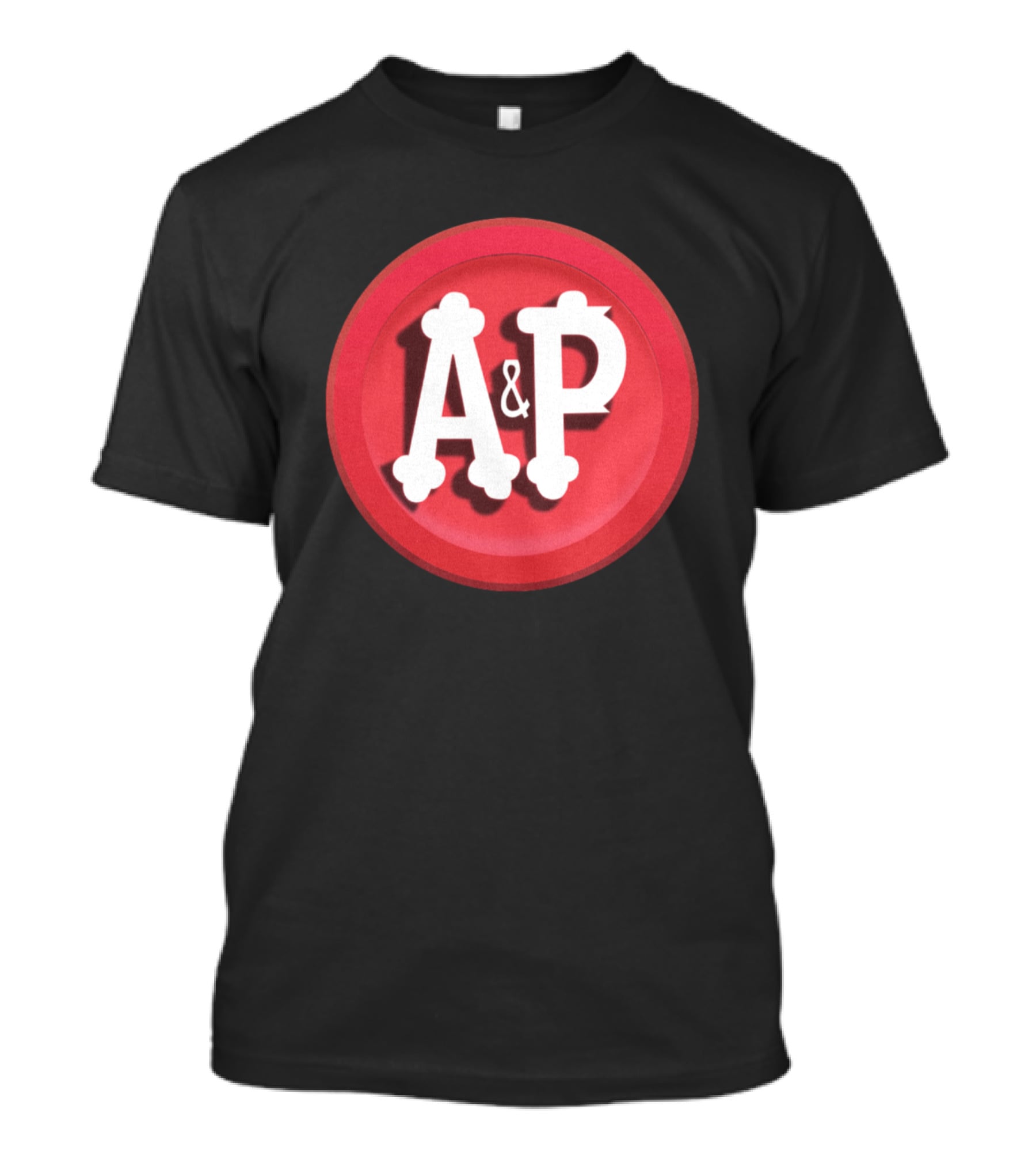 A&P Grocery Stores Retro Red Circle Emblem T-Shirt