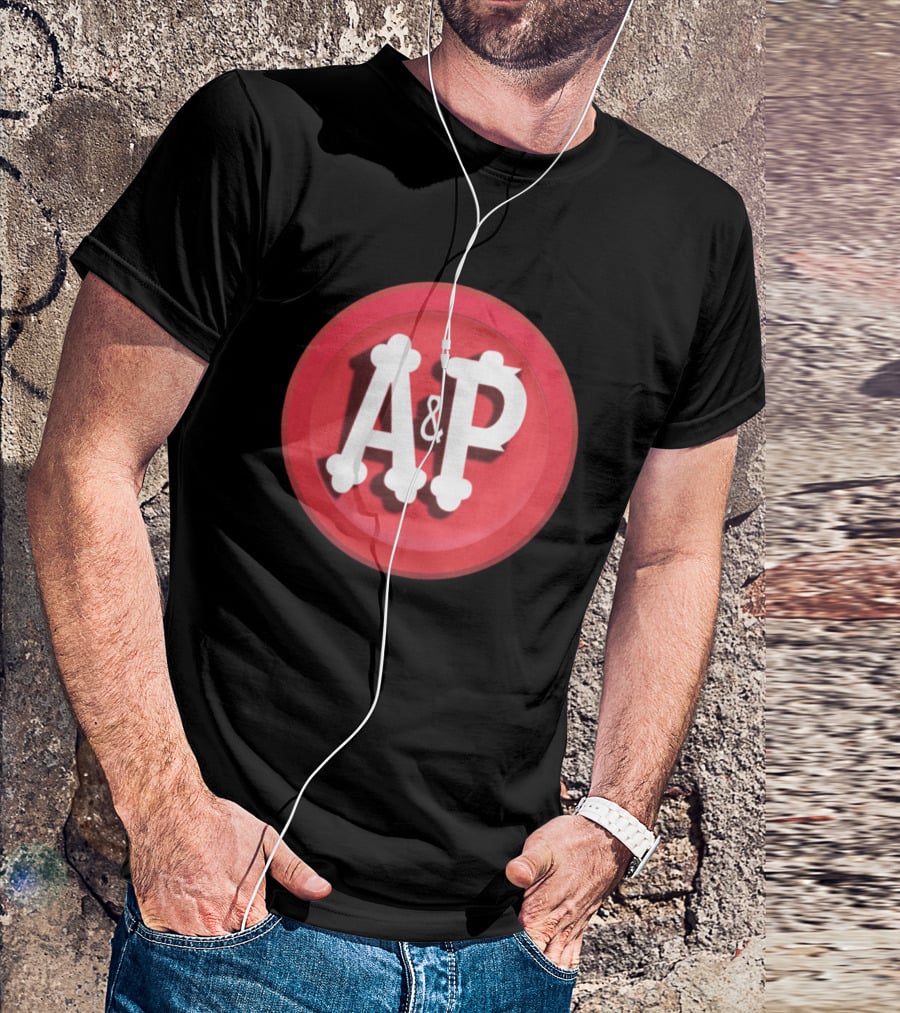 A&P Grocery Stores Retro Red Circle Emblem T-Shirt