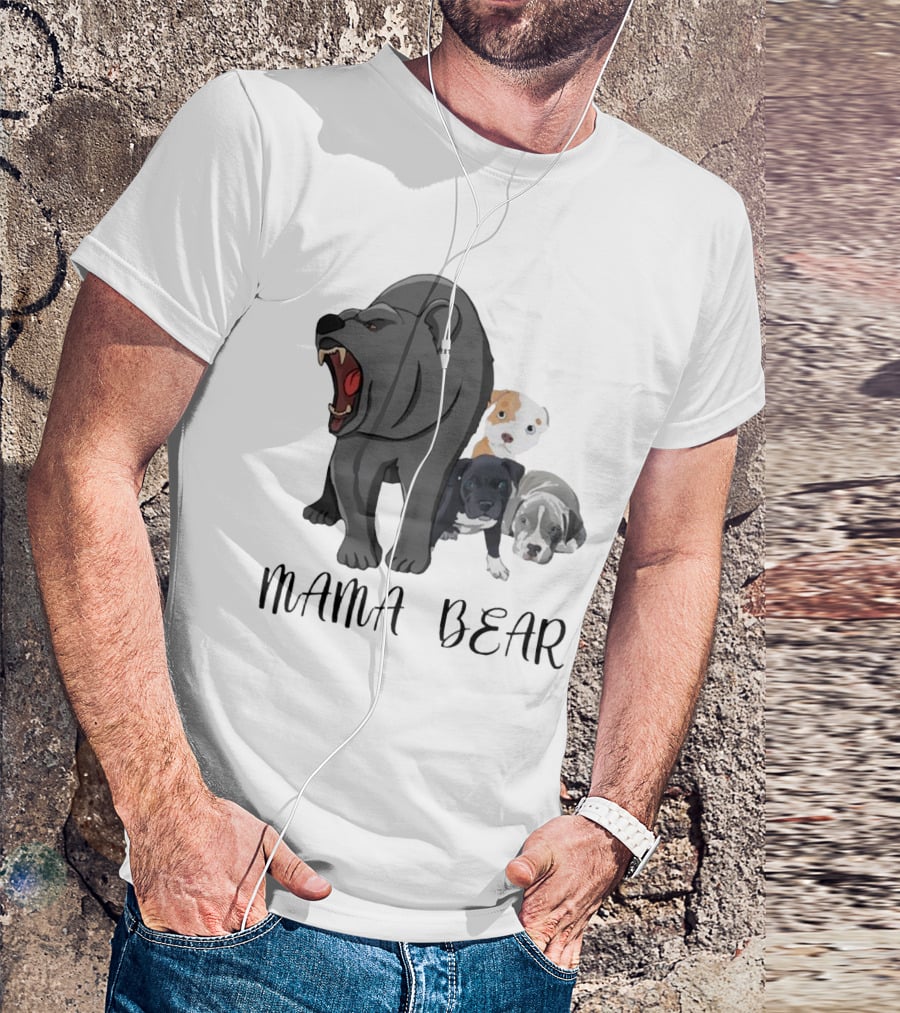 MAMA BEAR With Puppies T-Shirt