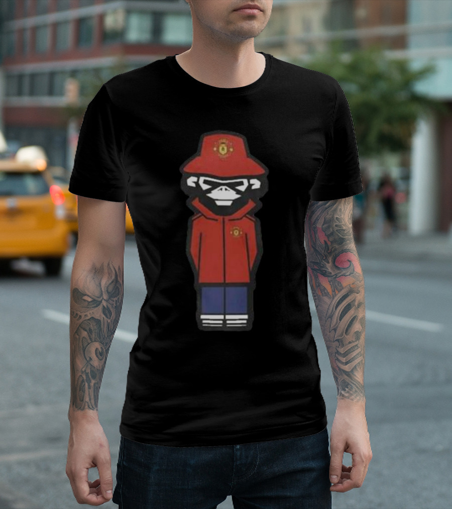 Monkey Wembley Burnage Red Jacket Soccer T-Shirt