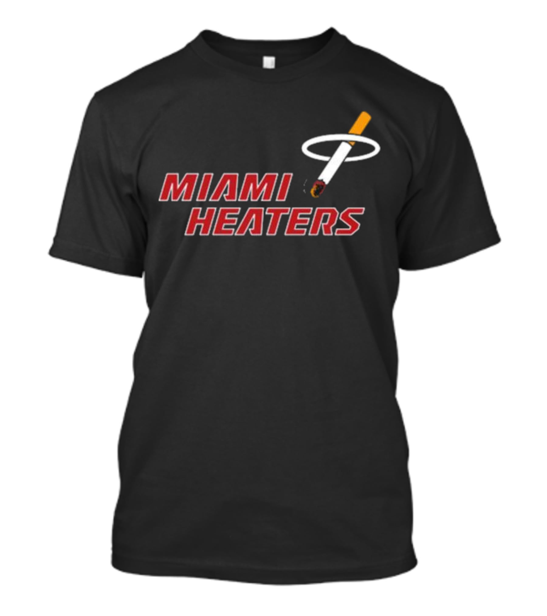 Miami Heaters Smoking Basketball T-Shirt
