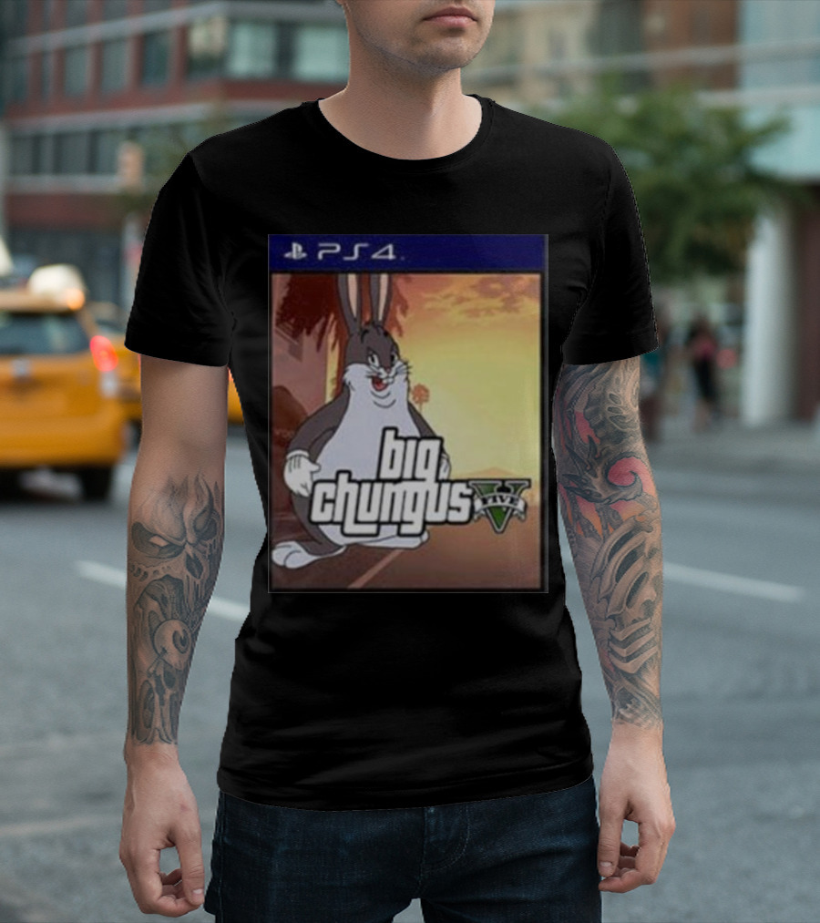 Big Chungus Grand Theft Auto V Sony PlayStation 4 Crossover T-Shirt