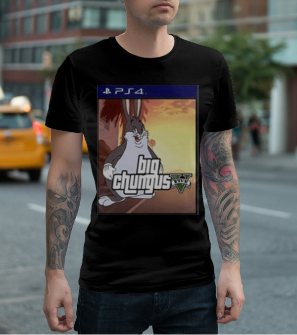 Big Chungus Grand Theft Auto V Sony PlayStation 4 Crossover T-Shirt