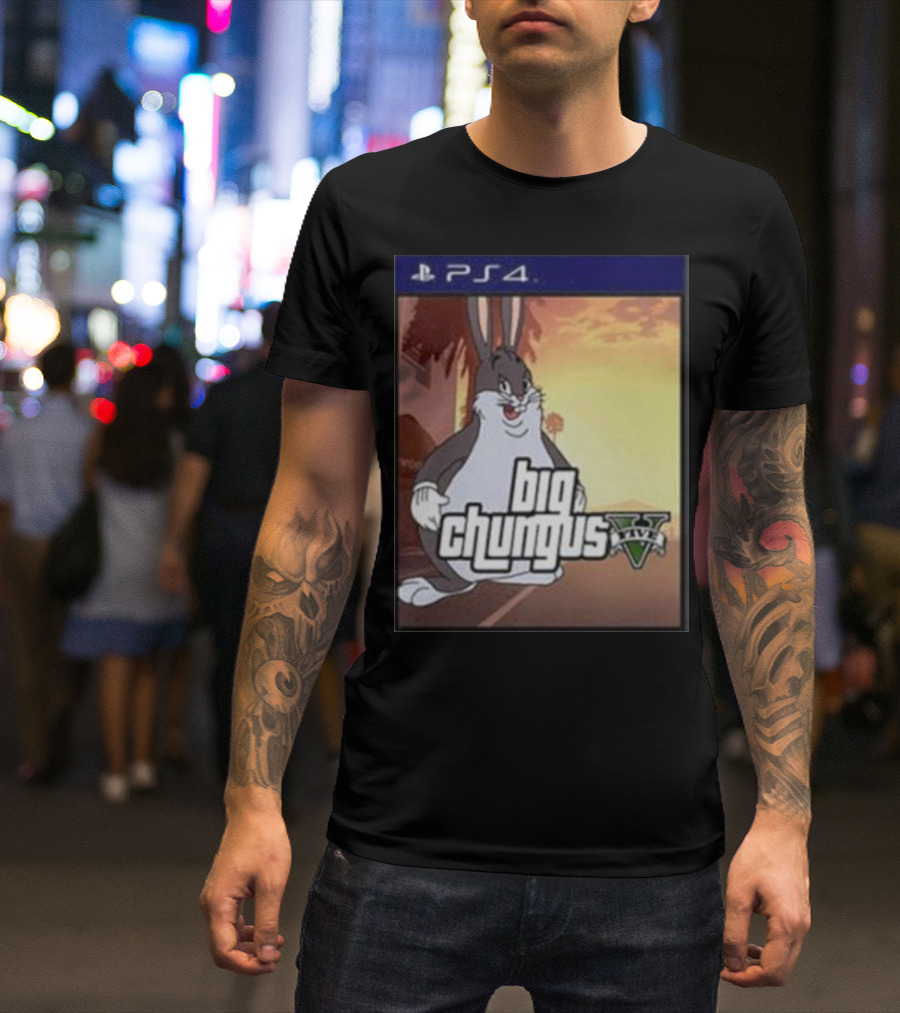 Big Chungus Grand Theft Auto V Sony PlayStation 4 Crossover T-Shirt