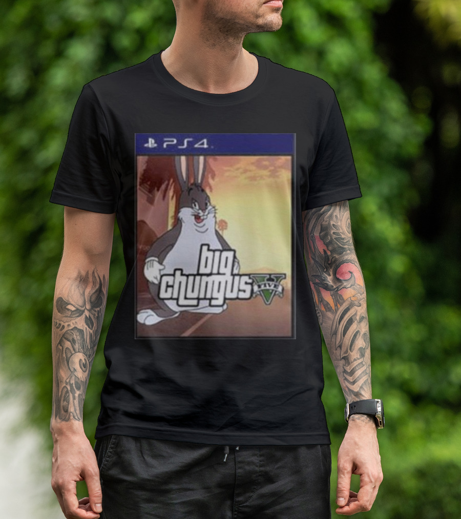 Big Chungus Grand Theft Auto V Sony PlayStation 4 Crossover T-Shirt