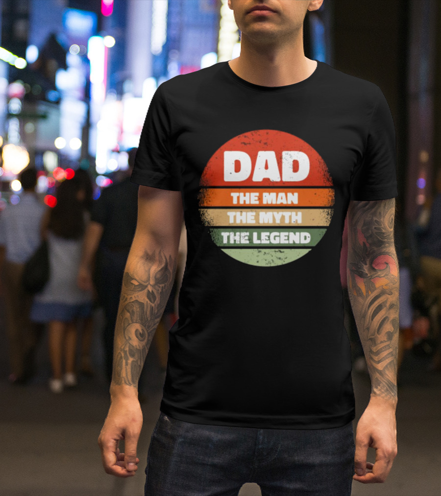 Dad The Man The Myth The Legend Vintage Father's Day T-Shirt