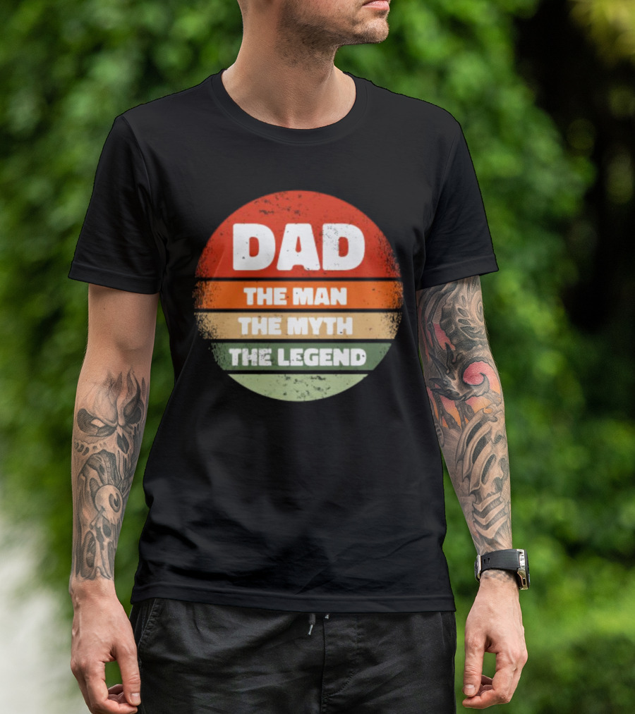 Dad The Man The Myth The Legend Vintage Father's Day T-Shirt