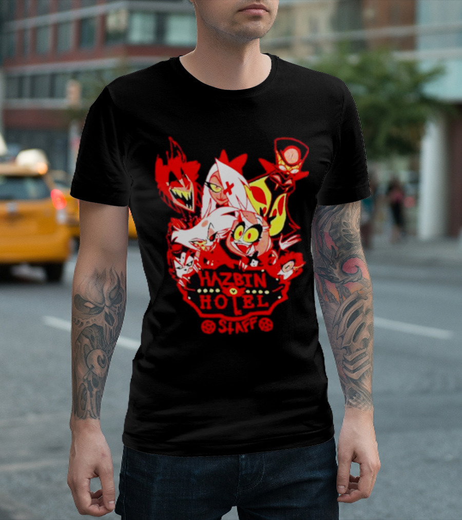 Hazbin Hotel Staff Characters Compilation T-Shirt