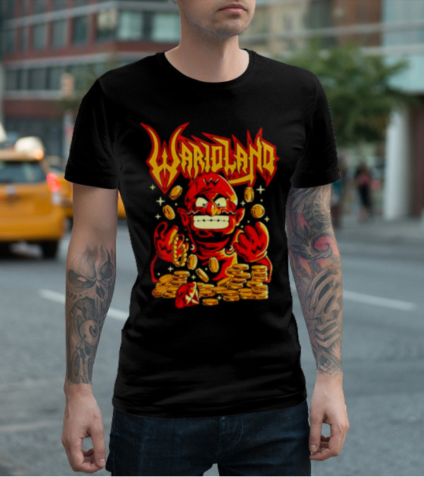 Warioland Coins Character Gaming T-Shirt