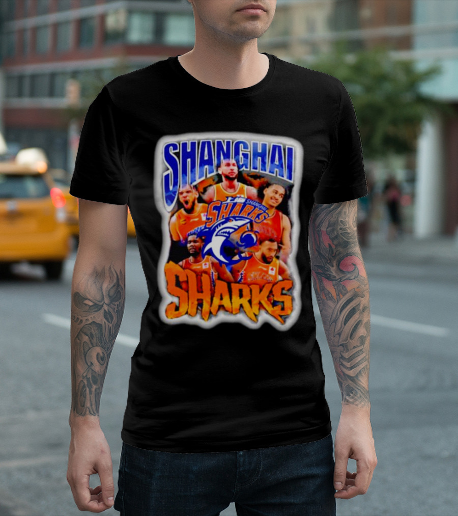 Shanghai Sharks Basketball Team Players China T-Shirt