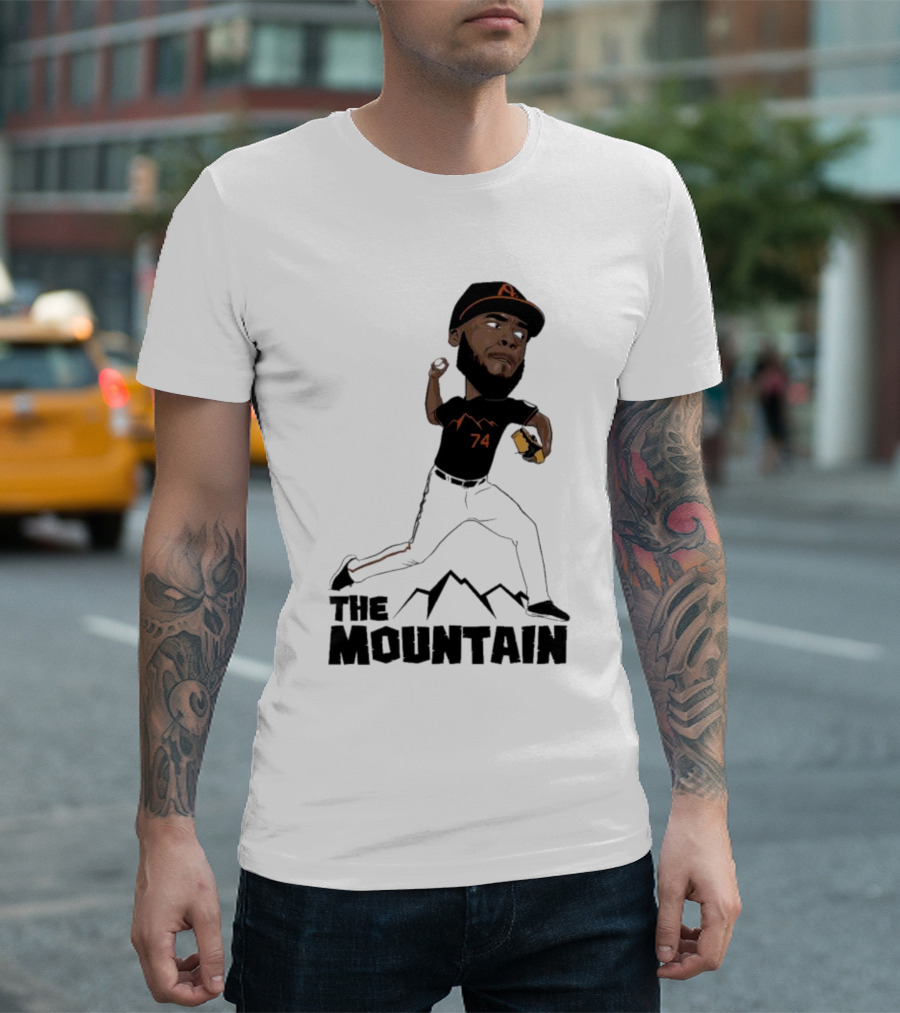 The Mountain Félix Bautista 74 Baltimore Orioles T-Shirt