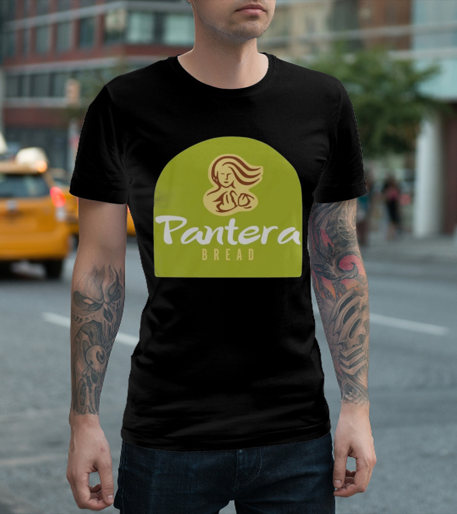 Pantera Bread Parody Logo Icon Green Background T-Shirt