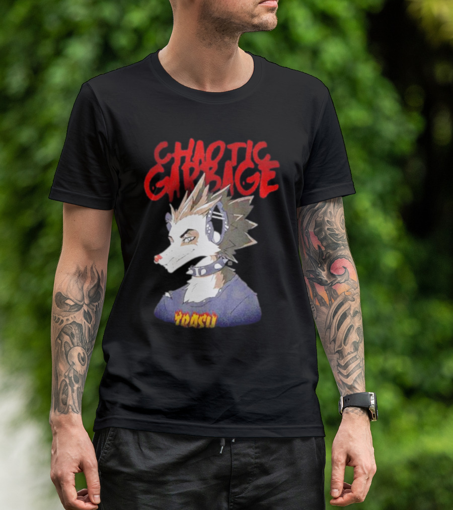 Chaotic Garbage Trash Punk Possum T-Shirt