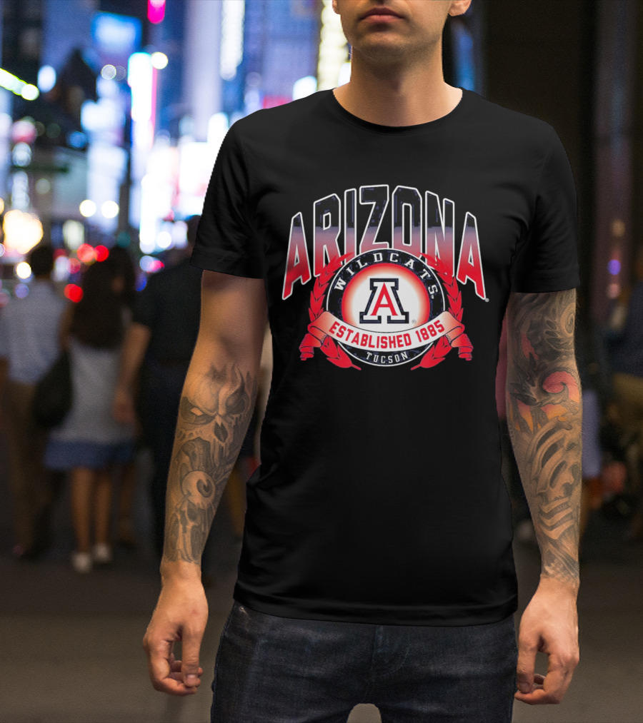 Arizona Wildcats Tucson A Logo Established 1885 T-Shirt
