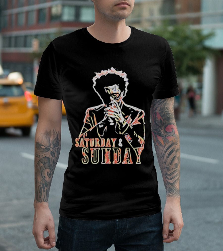 Saturday And Sunday Abstract T-Shirt