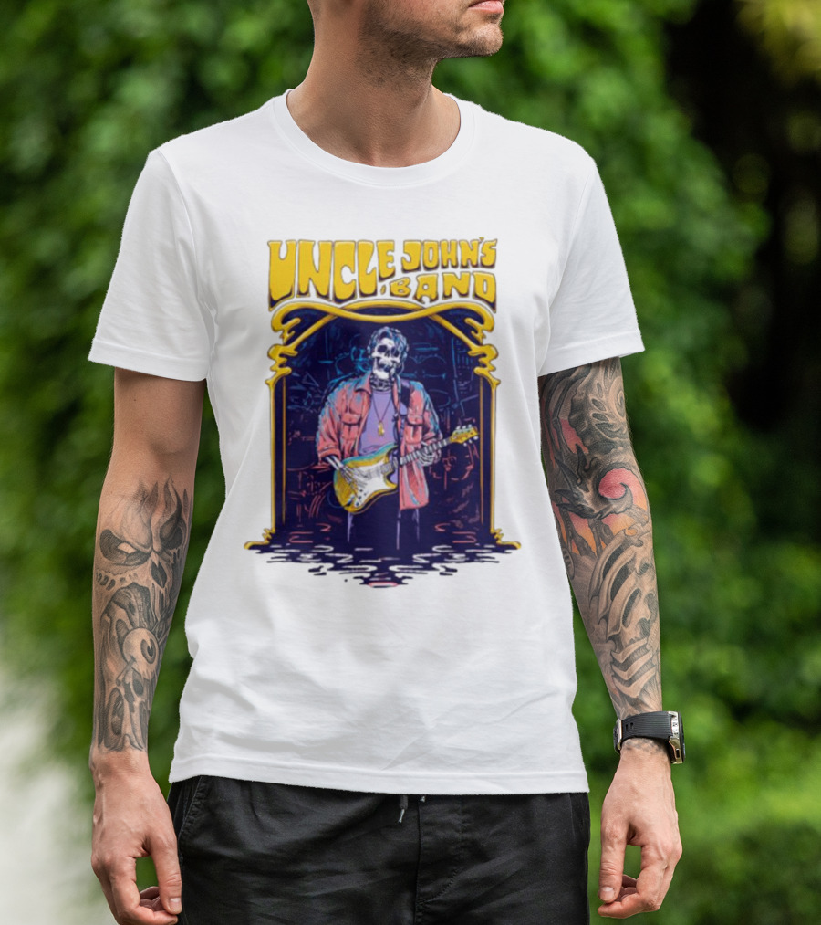 Uncle John's Band Skeleton Guitarist Psychedelic T-Shirt
