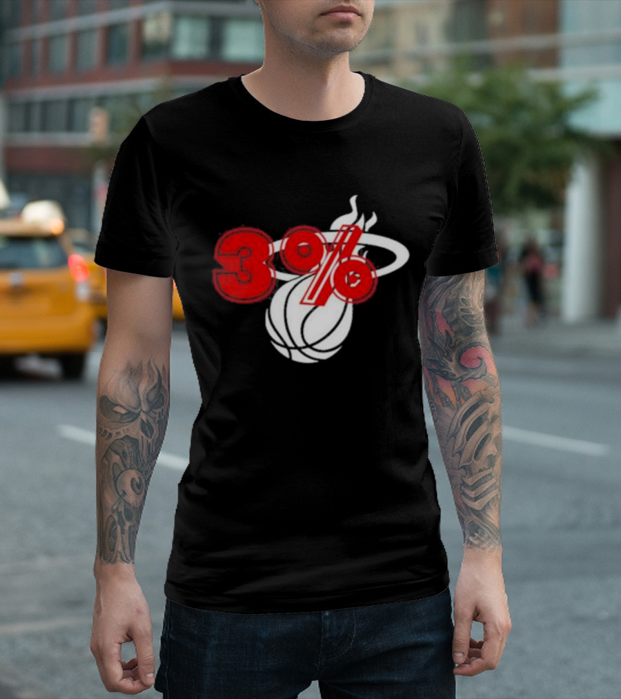 Brendan Tobin 3% Miami Heat Basketball T-Shirt