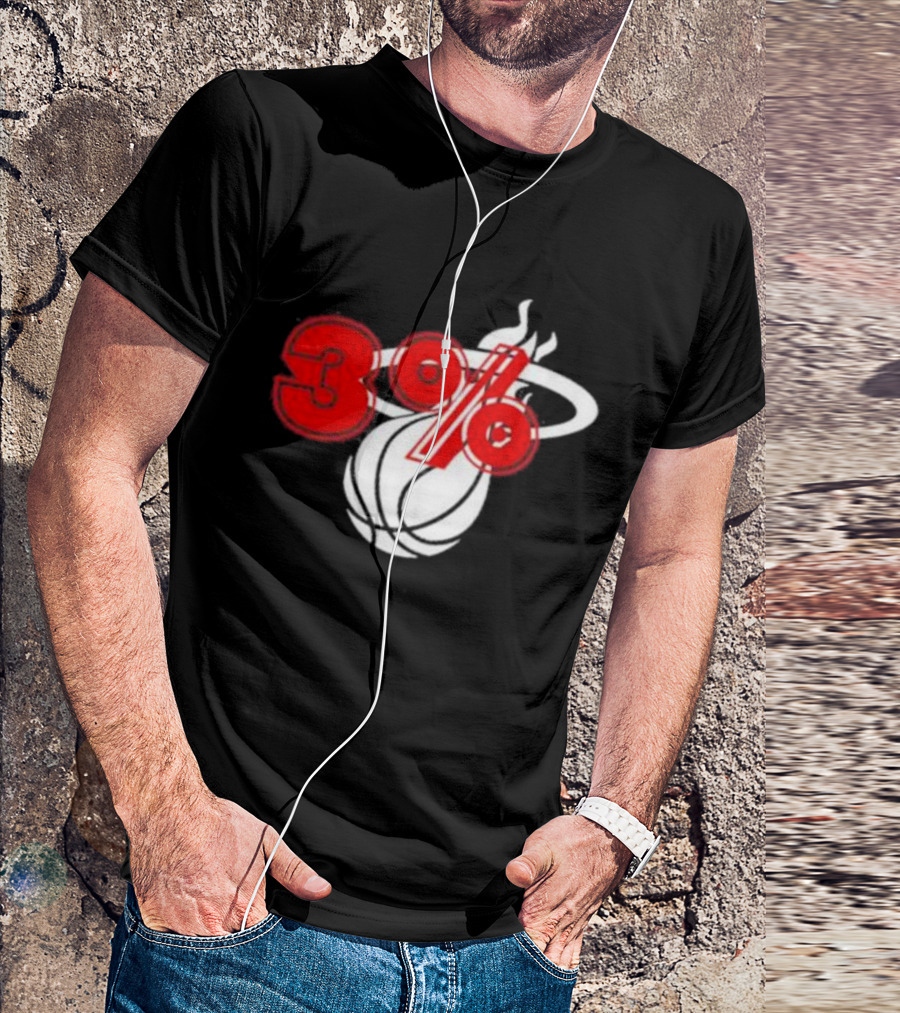 Brendan Tobin 3% Miami Heat Basketball T-Shirt