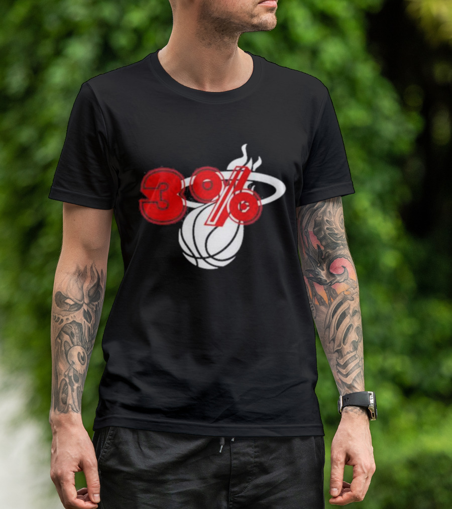 Brendan Tobin 3% Miami Heat Basketball T-Shirt