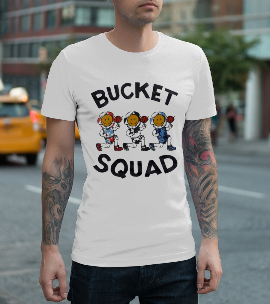 Bucket Squad Youth Tie Dye Flower Team Bucket Squad Merch T-Shirt